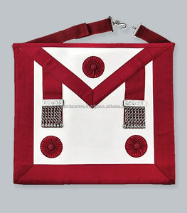 ผ้ากันเปื้อนลายอิฐสั่งทำลายปัก | ทำด้วยมือฟรีเมสันเครื่องราชกกุธภัณฑ์ผ้ากันเปื้อน | คุณภาพระดับหรูสำหรับ Mark Mason - Product Image 5