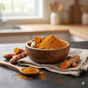 Poudre de curcuma sauvage cultivée, extrait végétal, emballé sous vide, Inde - Product Image 3