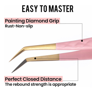 Pince à cils coudée à 45 degrés de qualité supérieure à prix compétitif pour cils volumineux Conception antidérapante - Product Image 4