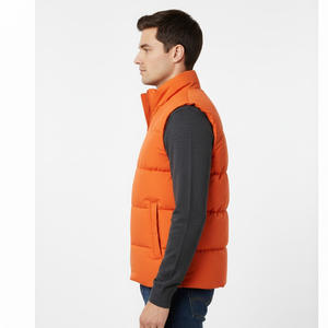 Lourd chaud hommes bouffant gilet matelassé épais sans manches veste confortable vêtements d'extérieur durables pour la veste d'hiver extérieure et quotidienne - Product Image 3