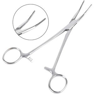 Outils chirurgicaux à pointe droite incurvée outil à main pince à moustiques hémostatique pince à cheveux en acier inoxydable pince de verrouillage de pêche - Product Image 3