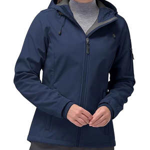 Breathable Waterproof Quilted <b>Women</b> Casual Zip Hoodie <b>Jacket</b> <b>Lightweight</b> Fleece Softshell Cotton Fashion Streetwear Coat - Product Image 1