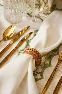 Servilletero de Ratán para Regalo, Hecho a Mano, Diseño Novedoso, Anillos para Servilletas de Ratán, Embalaje Personalizado - Product Image 3