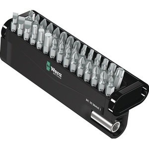 WERA 30-Piece Assorted Bit Check 30 Metal <b>Screwdriver</b> 1 Slotted/PH/PZD/TX/6-Point Bit Assortment - Product Image 1