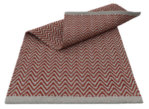 Ivoire rouille moderne Chevron Design tissé à la main réversible coton tapis Durable intérieur extérieur décor à la maison pour la prière voyage - Product Image 6
