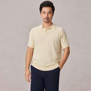 Jersey de negocios informal de verano de gama alta para hombre para Polo Simple Color sólido Anti-Pilling Light Mature Style 'Old Knitting - Product Image 6