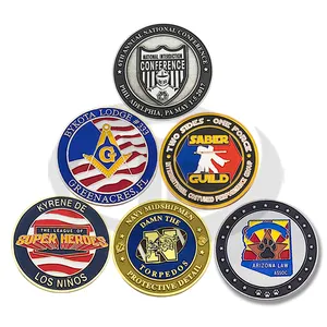 Maker cheap wholesale gold plated enamel blank custom logo commemorative collections challenge coin