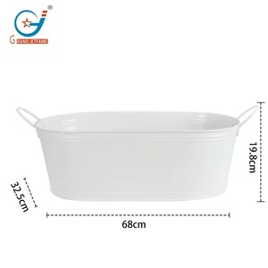 Designer Silver Finish Beverage <b>Bin</b> Wine Bucket Beer Container Perfect for Event Serving and Bar Counter Display - Product Image 5