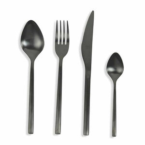 Juego de cubiertos de Metal para restaurante, juego de cubiertos de acero inoxidable chapado en oro brillante, venta al por mayor - Product Image 6