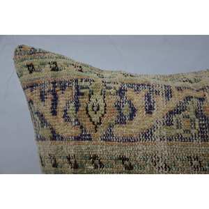 <b>Beige</b> Kantha Patchwork Wool Pillow 32x32 Inch Luxury Vintage Fluffy Decorative Cushion Rustic Woven 18x18 Inch Premium <b>Throw</b> - Product Image 2