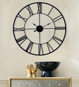 Black Roman Metal <b>Wall</b> <b>Clock</b> Unique Design Garden Faux Stone Quartz Outdoor Needle Modernneedle <b>Wall</b> <b>Clock</b> - Product Image 1