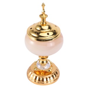 Hotsell Moyen-Orient Style Arabe Bakhoor Encens Bougie Brûleur Ensemble Unique En Métal De Luxe Religieux Brûleur D'encens Titulaire - Product Image 1