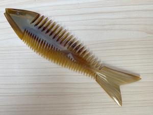 <b>Fish</b> Shape Buffalo Horn Comb Double Side Teeth Comb Home Restaurant <b>Gift</b> Agate - Product Image 3