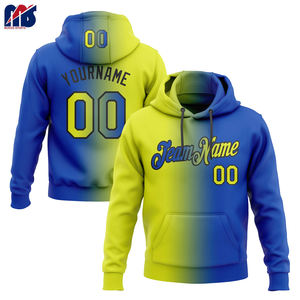 Sweat à capuche personnalisé imprimé par transfert de chaleur coupe ample solide et écologique avec logo de l'équipe Nom et numéro du joueur - Product Image 6