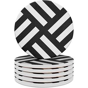 ที่รองแก้วยางเรซิน HD พิมพ์ลาย,ที่รองแก้วหนังสีน้ำตาลดำขาวดีไซน์เป็นมิตรต่อสิ่งแวดล้อมแบบกำหนดเองขนาด Wholesale1/6จำนวนมาก - Product Image 6