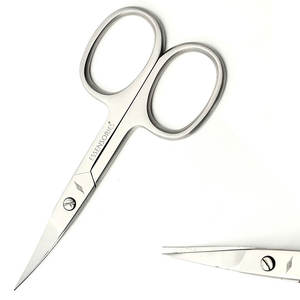 Tijeras de Uñas Profesionales de Acero Inoxidable de Alta Calidad con Hoja Curva, para Manicura y Pedicura de Precisión, Uso en Salón y Hogar - Product Image 4