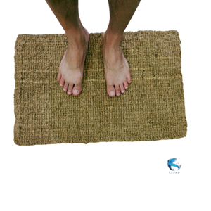 Tapis de porte artificiel en fibre de coco naturelle Tapis d'extérieur en fibre de coco piégeant la saleté - Product Image 5