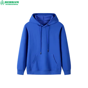 Sweat-shirt à capuche surdimensionné en coton biologique pour homme, modèle 2026, personnalisé, chaud et thermique pour l'hiver, couleur unie, teint uni - Product Image 4