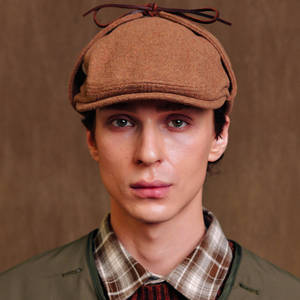 OGARP Corée Produit Woolmelton Earflap Hunting Cap Beige - Product Image 1