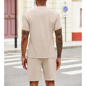 Conjuntos Deportivos de Dos Piezas para Hombre, Conjuntos Deportivos para Correr, Conjuntos Deportivos de Manga Corta, Conjuntos Casuales, Último Estilo en Oferta - Product Image 4