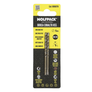 Broca Cilindrica Wolfpack in Cobalto HSS 4,00 mm. Blister 2 Unità. - Product Image 6