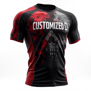 เสื้อเชิ้ตแขนสั้นแบบบราซิลเลียนเลียนเลียนเลียนเลียนเลียนเลียนเลียนเลียน Jitsu rash GUARD สำหรับผู้ชาย - Product Image 4