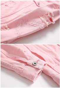 Dernières vestes en jean unisexes au design unique, sur mesure, OEM, grande taille, surdimensionnées, manches longues, basiques, boutonnées, avec poches - Product Image 5