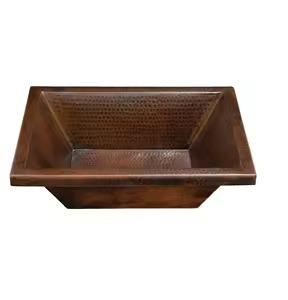 Élégant évier rond en cuivre or rose, élégant, de haute qualité, fabriqué à la main, ajoute du charme et du luxe à toute maison - Product Image 4