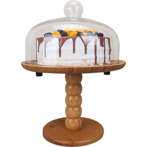 Buy Cake Stand with <b>Glass</b> <b>Dome</b> Latest Designed Top Quality Cake Stand for Cake Decoration Use Parties & Festivals - Product Image 3