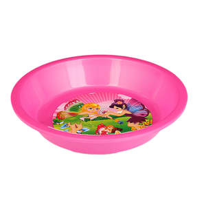 Kids Character <b>Plate</b> Deep - <b>Pink</b> - Product Image 1
