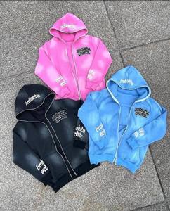 เสื้อมีฮู้ดและกางเกงวอร์มแบบมีซิปเต็มหน้าชุดวอร์มปักตามสั่งใช้ได้ทั้งชายหญิงและชายเสื้อฮู้ดสำหรับวิ่งจ๊อกกิ้ง - Product Image 6