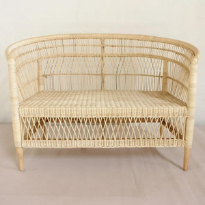 Canapé long au design haut de gamme en rotin tissé fait à la main dans un style asiatique décoration d'hôtel de luxe meubles de maison - Product Image 2