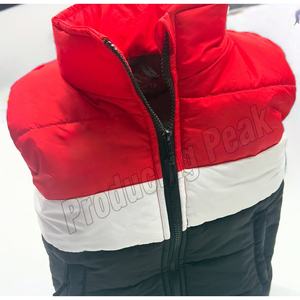 <b>Men's</b> Thick Puffer Jacket Crew Neck Winter <b>Vest</b> Zipper Closure Sport Style Outdoor Polyester Knitted Sleeveless Puffer <b>Vest</b> - Product Image 2