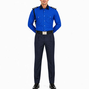 Ensemble d'uniformes de sécurité pour hommes de haute qualité, tenue professionnelle en polyester/coton, matériau durable pour les événements - Product Image 1