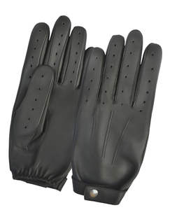 Gants de conduite pour hommes Robe de chauffeur en cuir de chèvre Classique Vintage Coton Extérieur Décontracté Séchage rapide Toutes les saisons - Product Image 2
