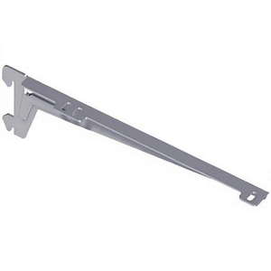 ELEMENT SYSTEM 10300 Angle <b>Bracket</b> 280mm Length 55kg Steel with <b>White</b> Aluminum 2 Mounting Hooks for Hooks & Rails - Product Image 3