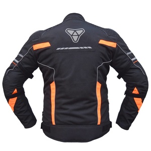 Veste de moto en textile imperméable pour homme avec bandes réfléchissantes et protection blindée pour l'équipement d'équitation d'été et d'hiver - Product Image 3