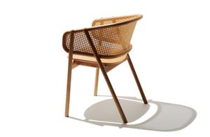 Silla de Comedor Moderna de Madera Maciza de Fresno Escandinavo, Silla de Madera con Brazos de Grano Natural para Restaurante y Hotel, Venta al por Mayor - Product Image 2