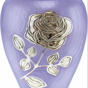 Handmade Mosaic Aluminium and Glass Cremation <b>Urn</b> <b>Large</b> Adult Size Burial Hand Applied Individual Tiles Unique for Funerals - Product Image 1