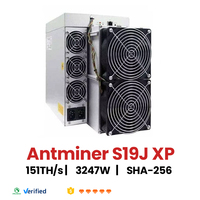 Bitmain Antminer S19j XP 151TH/s ASIC Miner, machine de minage Bitcoin SHA-256, machine de minage de crypto-monnaies BTC, équipement de minage haute efficacité