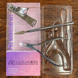 VENTE FLASH - Ensemble de 3 kits de manucure professionnels de qualité supérieure - Ensemble de pédicure BEAUTY - Acier inoxydable - L.A. ELAHI CO - Product Image 6