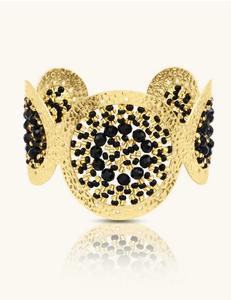 Vente en gros, nouveauté, bracelets en acier inoxydable de taille vintage en perles de verre plaquées or 18 carats, bijoux de mode pour femmes par HF CRAFTS - Product Image 3