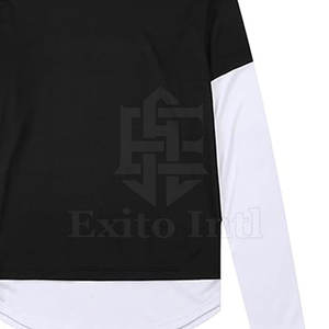 เสื้อลำลองแขนยาวสองชั้นสำหรับผู้ชายผ้าฝ้าย100% ขนาดใหญ่พิเศษสไตล์ที่กำหนดเอง - Product Image 4