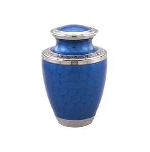 Shiny Finished Custom <b>Keepsake</b> Urns for Adults and Babies Wholesale Unique Human Cremation Ceramic Hand Urn - Product Image 5