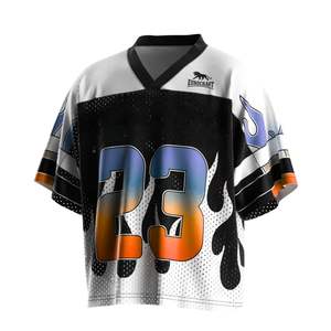 Maillots de football américain en maille personnalisés OEM pour jeunes et adultes Vêtements d'équipe avec nom et numéro Vêtements de football américain - Product Image 2