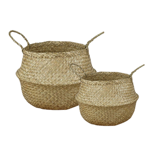 Écologique S'épanouir: Les PANIERS DE VENTRE DE LA MER vietnamienne offrent une élégance pratique pour votre pot de fleur de plante de stockage à domicile - Product Image 1