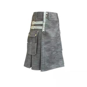 Best Quality Customized Stainless Steel & Plastics Yellow <b>Black</b> Scottish Highland <b>Kilt</b> 8 Yards Royal Stewart Tartan <b>Kilt</b> for <b>Men</b> - Product Image 6