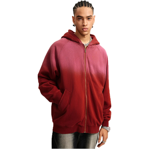 Ropa de hombre nuevos estilos FallWinter sudadera con cremallera de lana lavada ropa de hombre nuevos estilos Retro 370g sudaderas gruesas y cálidas - Product Image 3