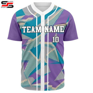 Vente en gros Nom cousu sur mesure Numéros Chemises de baseball personnalisées Uniformes de maillot de baseball personnalisés - Product Image 6