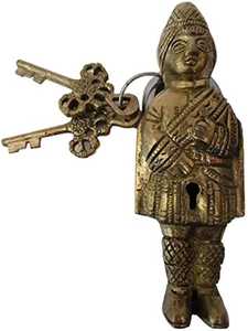 Brûleur d'arôme décoratif en alliage indien religieux avec double clé artisanale en forme de hibou - Product Image 6